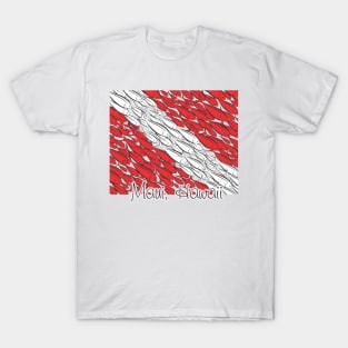 Scuba Diving Flag Maui, Hawaii T-Shirt